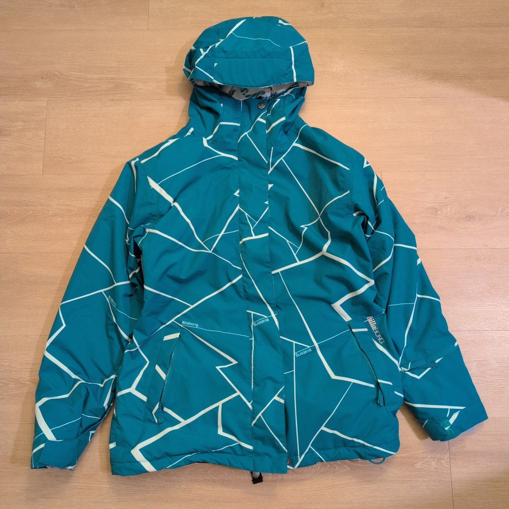 Billabong Caltyr PointDry Women Large Geometric Ski Snowboard Jacket Waterproof